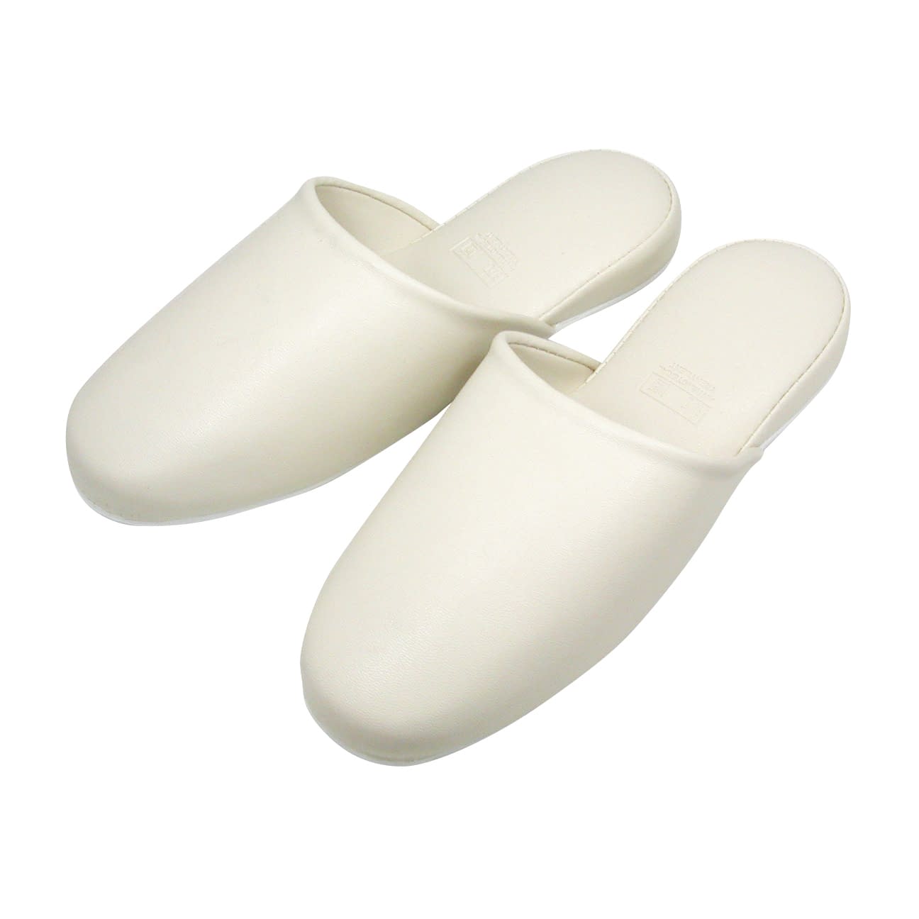 ビニールレザースリッパ(パステル) 24-7324-0002 ベージュ ニッポンスリッパ 34869(30ソク)