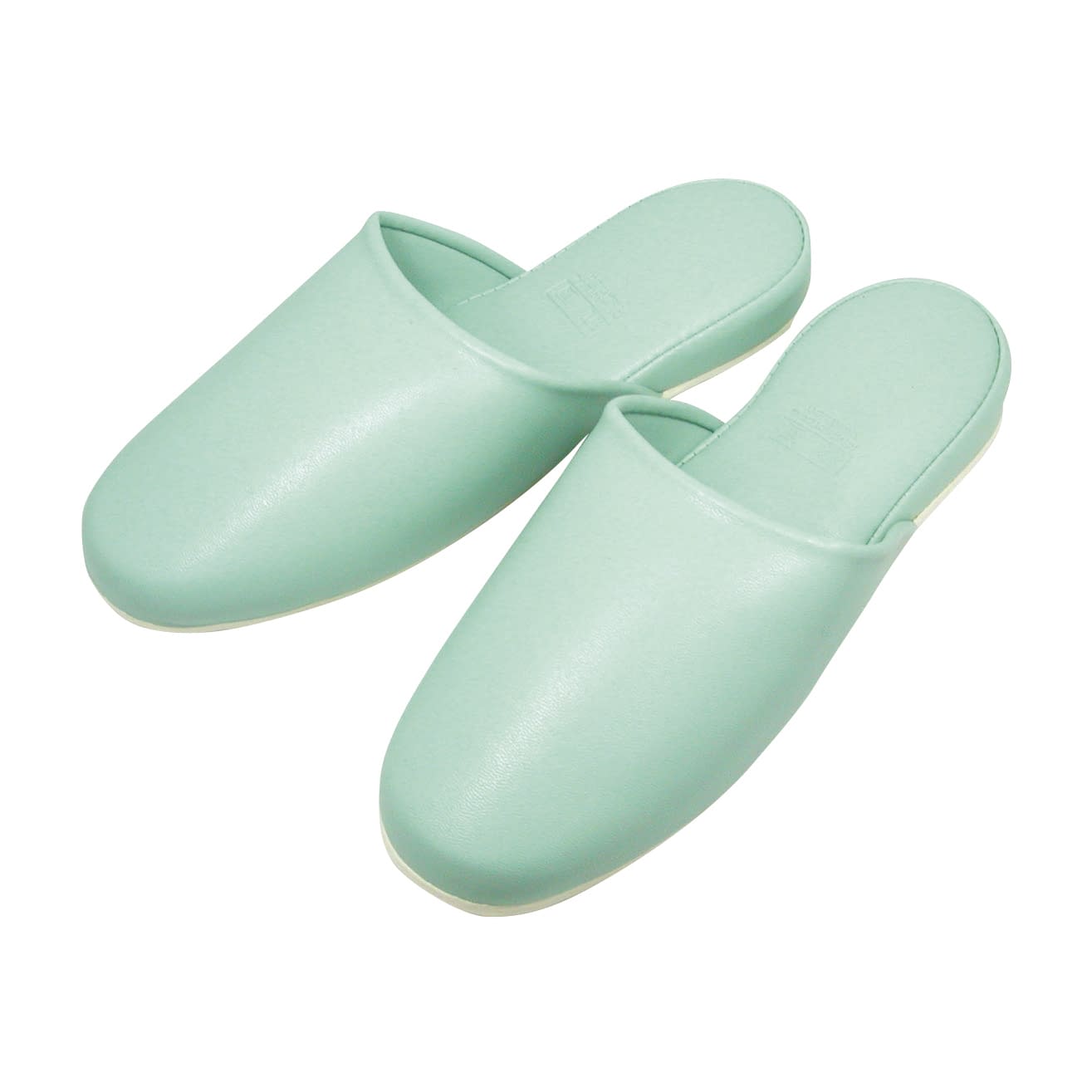 ビニールレザースリッパ(パステル) 24-7324-0003 グリーン ニッポンスリッパ 34869(30ソク)