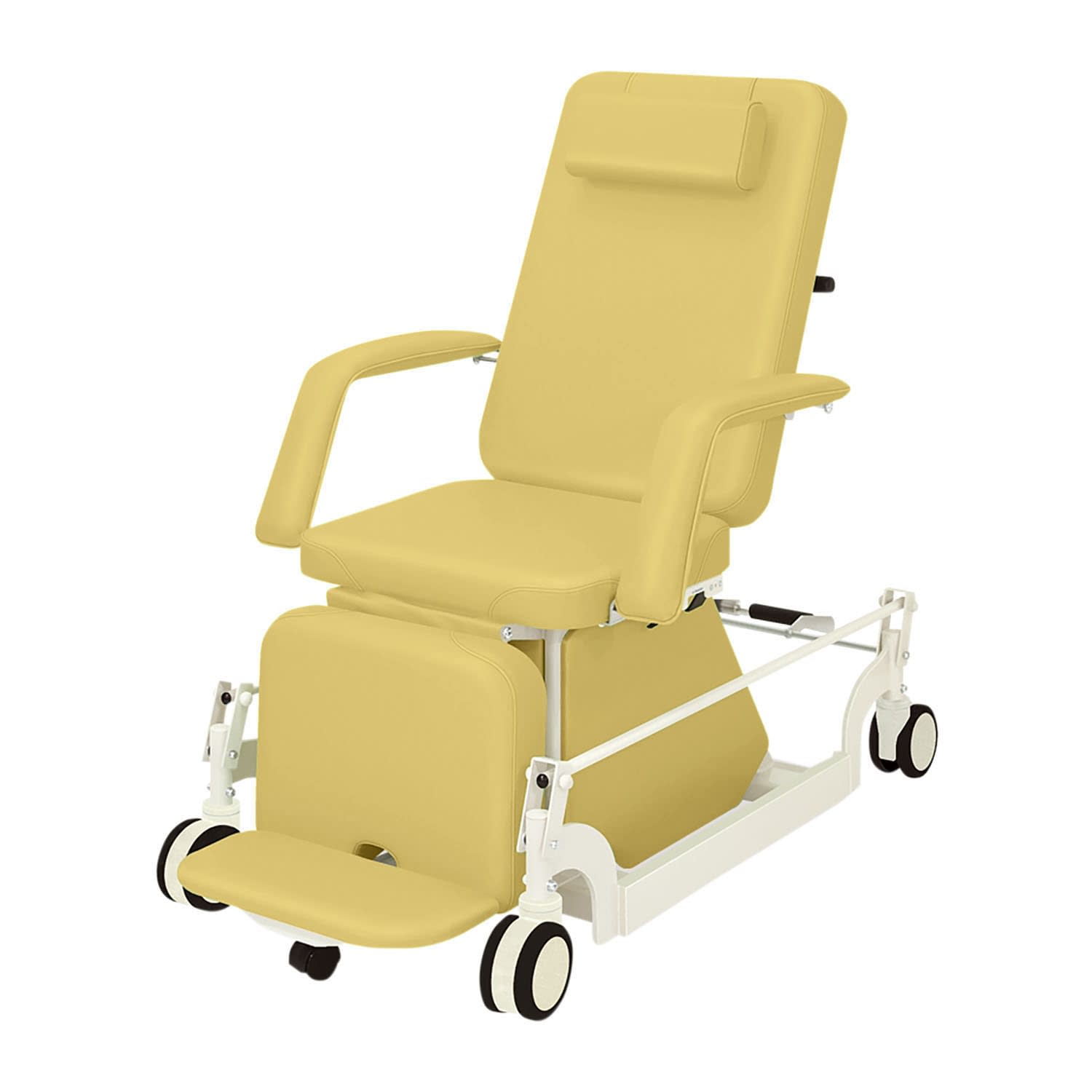 治療チェアー(CLC付) 24-7551-0002 ビニルレザーアイボリー 高田ベッド製作所 TB-1066