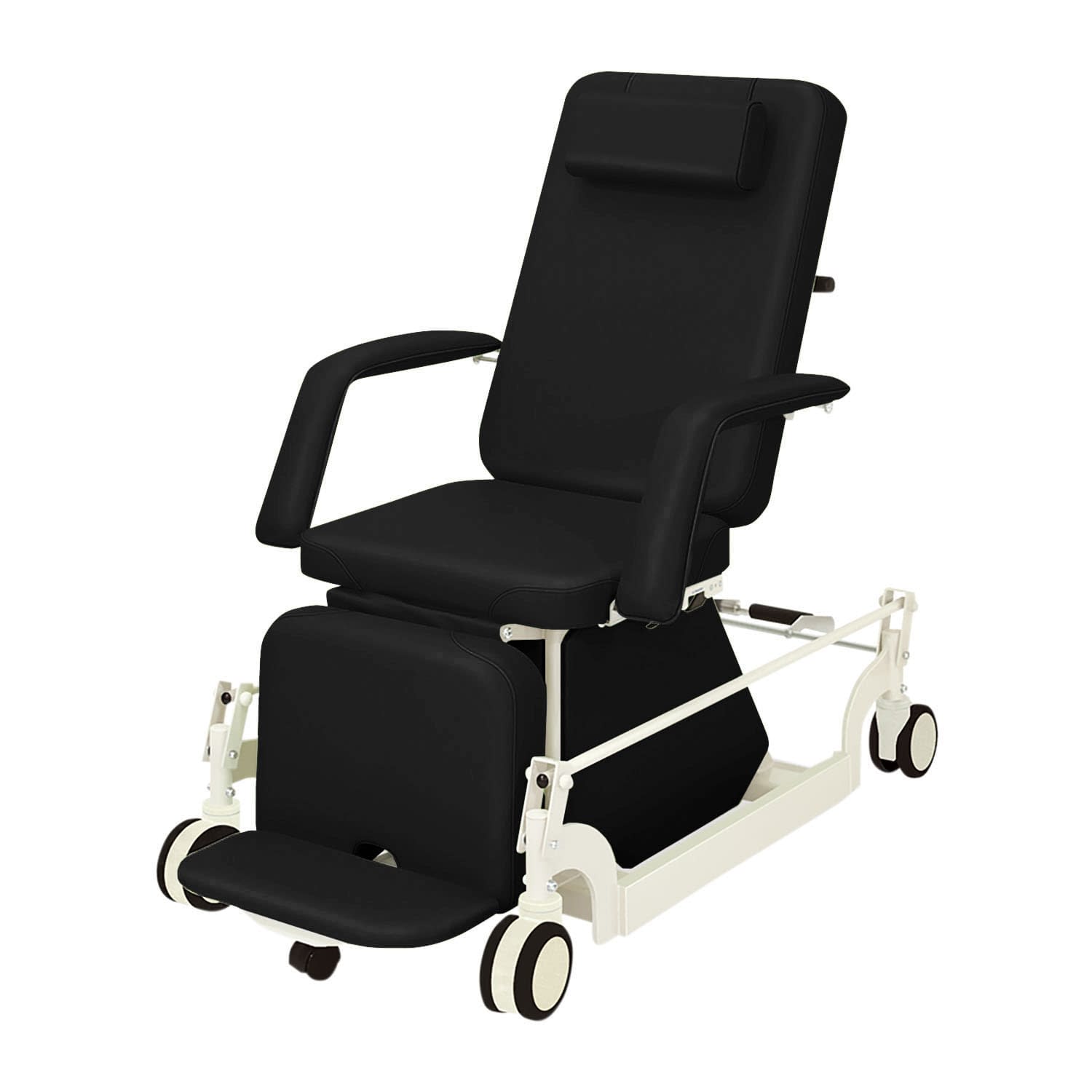 治療チェアー(CLC付) 24-7551-0003 ビニルレザー黒 高田ベッド製作所 TB-1066
