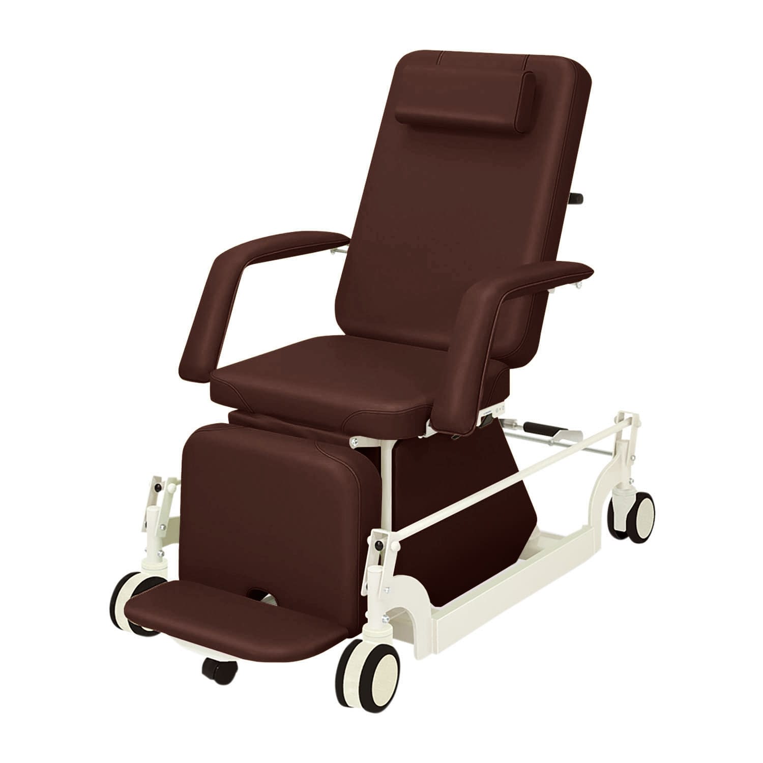 治療チェアー(CLC付) 24-7551-0004 ビニルレザー茶 高田ベッド製作所 TB-1066