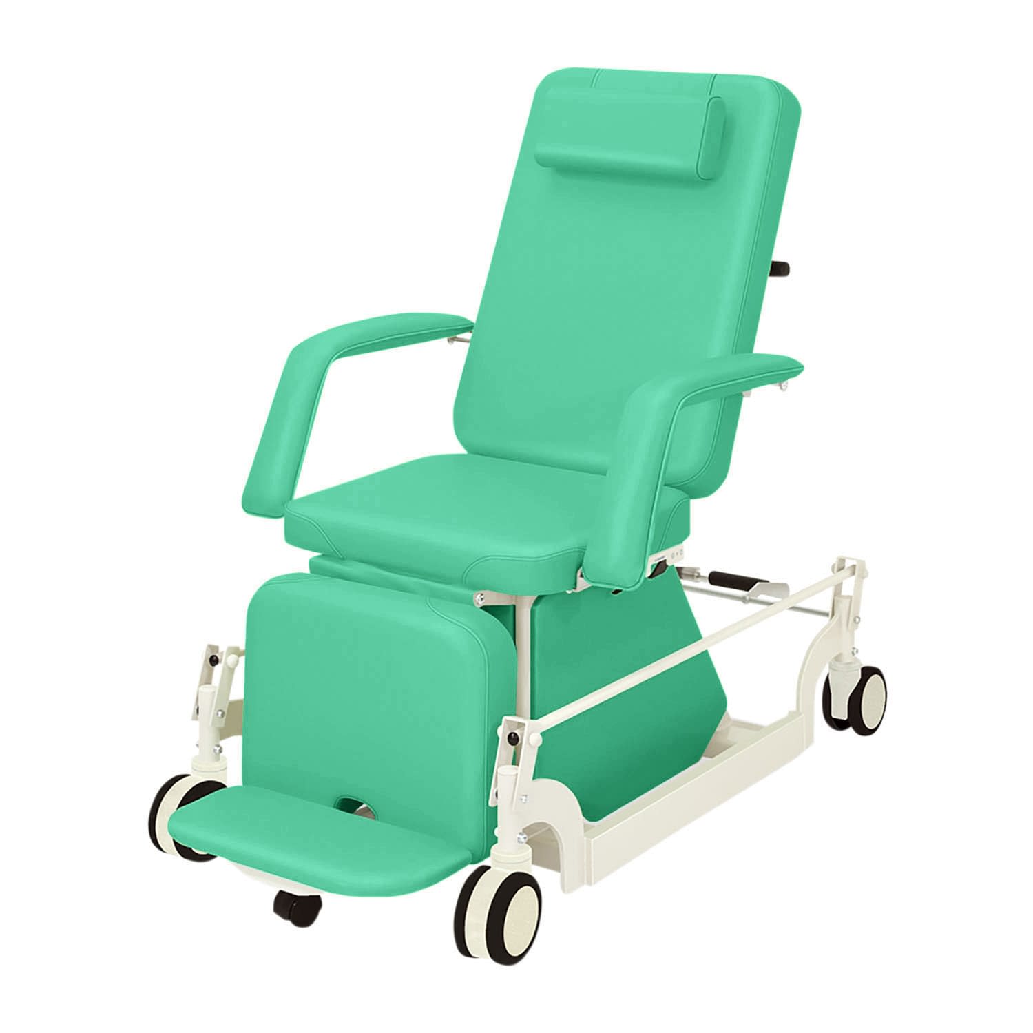 治療チェアー(CLC付) 24-7551-0005 ビニルレザーライトグリーン 高田ベッド製作所 TB-1066