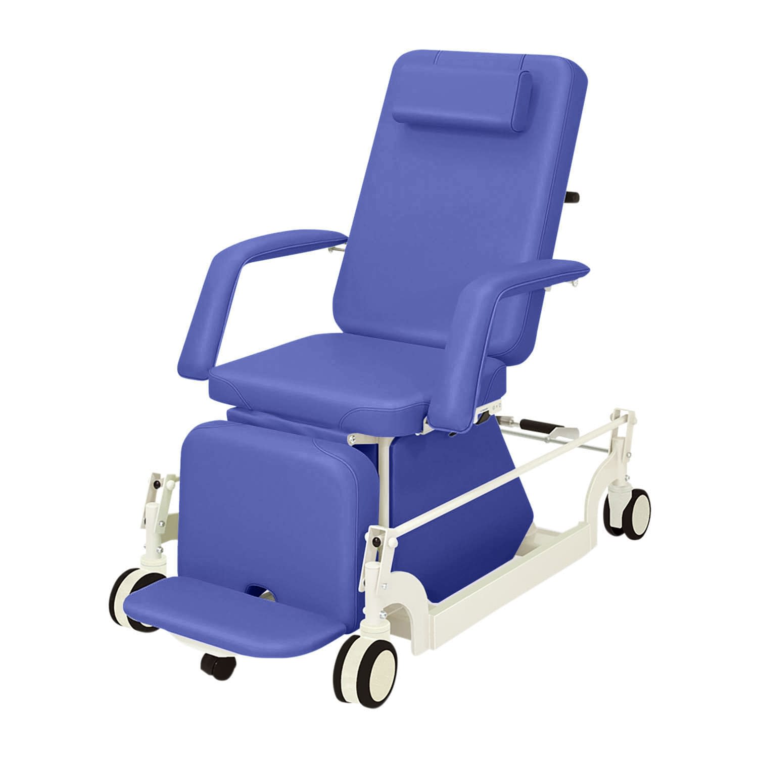 治療チェアー(CLC付) 24-7551-0006 ビニルレザーライトブルー 高田ベッド製作所 TB-1066