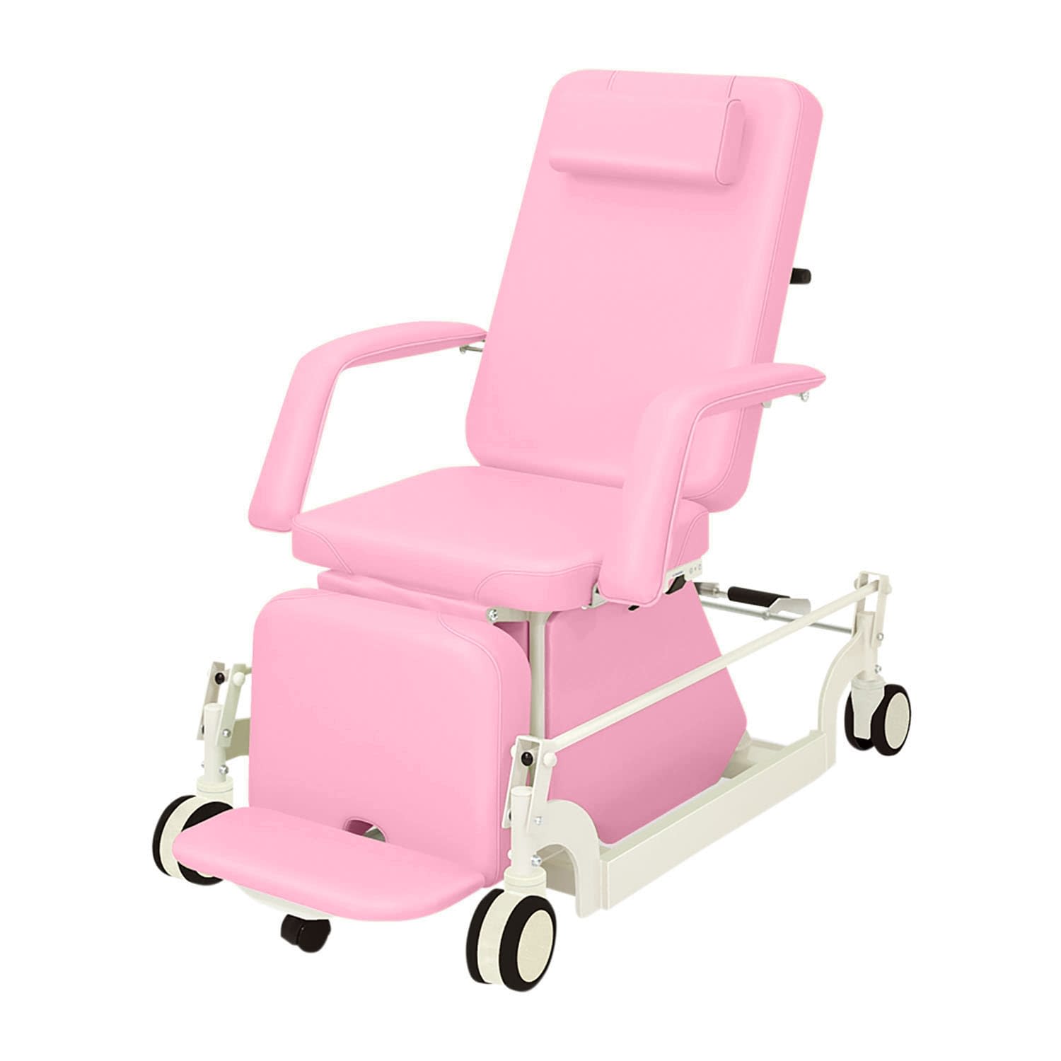 治療チェアー(CLC付) 24-7551-0007 ビニルレザーピンク 高田ベッド製作所 TB-1066