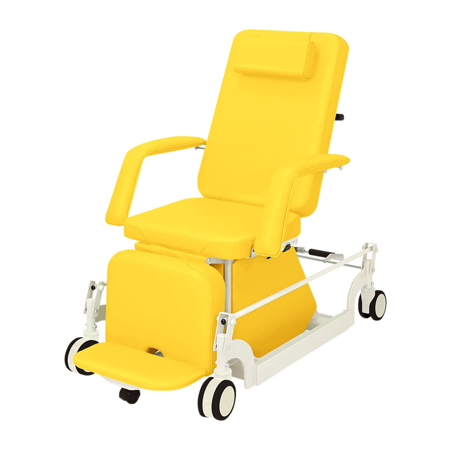 治療チェアー(CLC付) 24-7551-0008 ビニルレザーイエロー 高田ベッド製作所 TB-1066