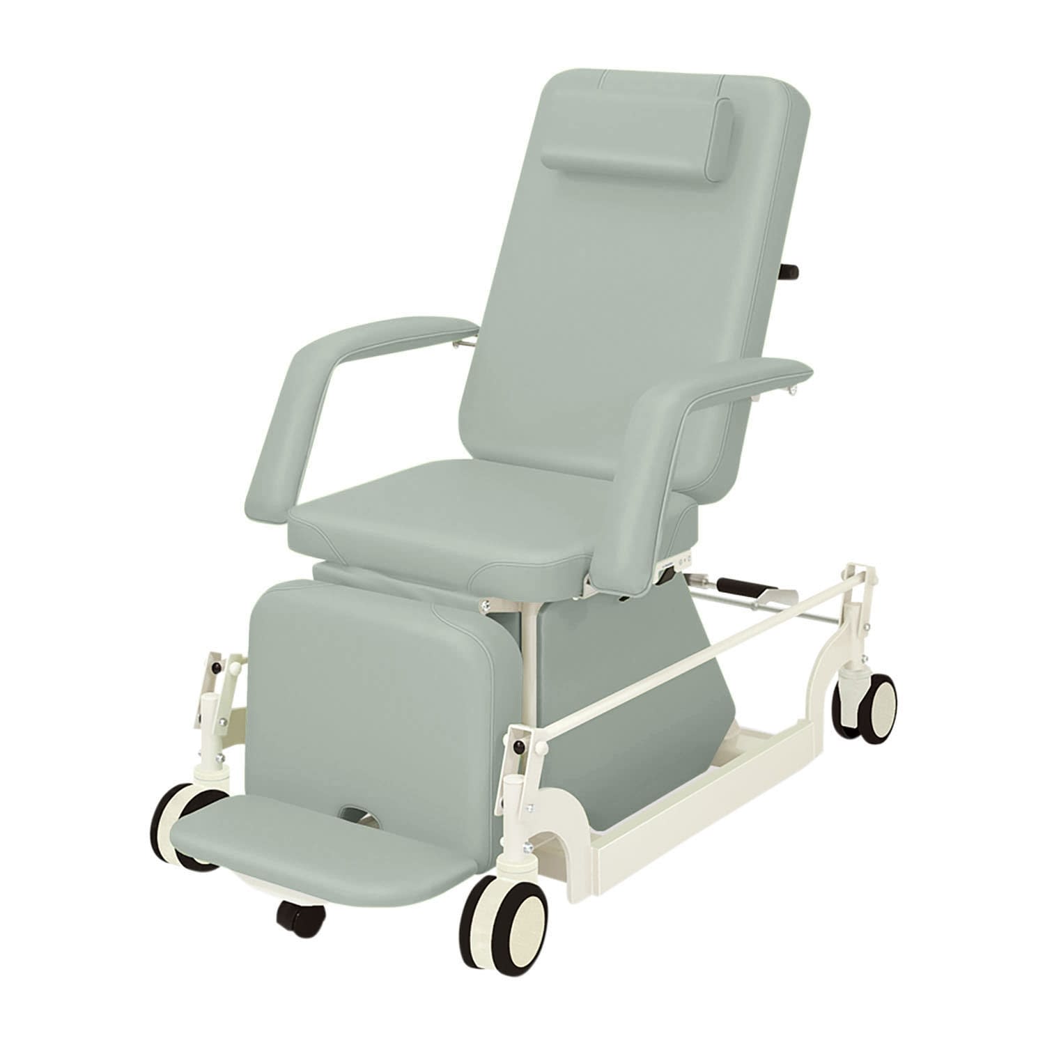 治療チェアー(CLC付) 24-7551-0009 ビニルレザーグレー 高田ベッド製作所 TB-1066