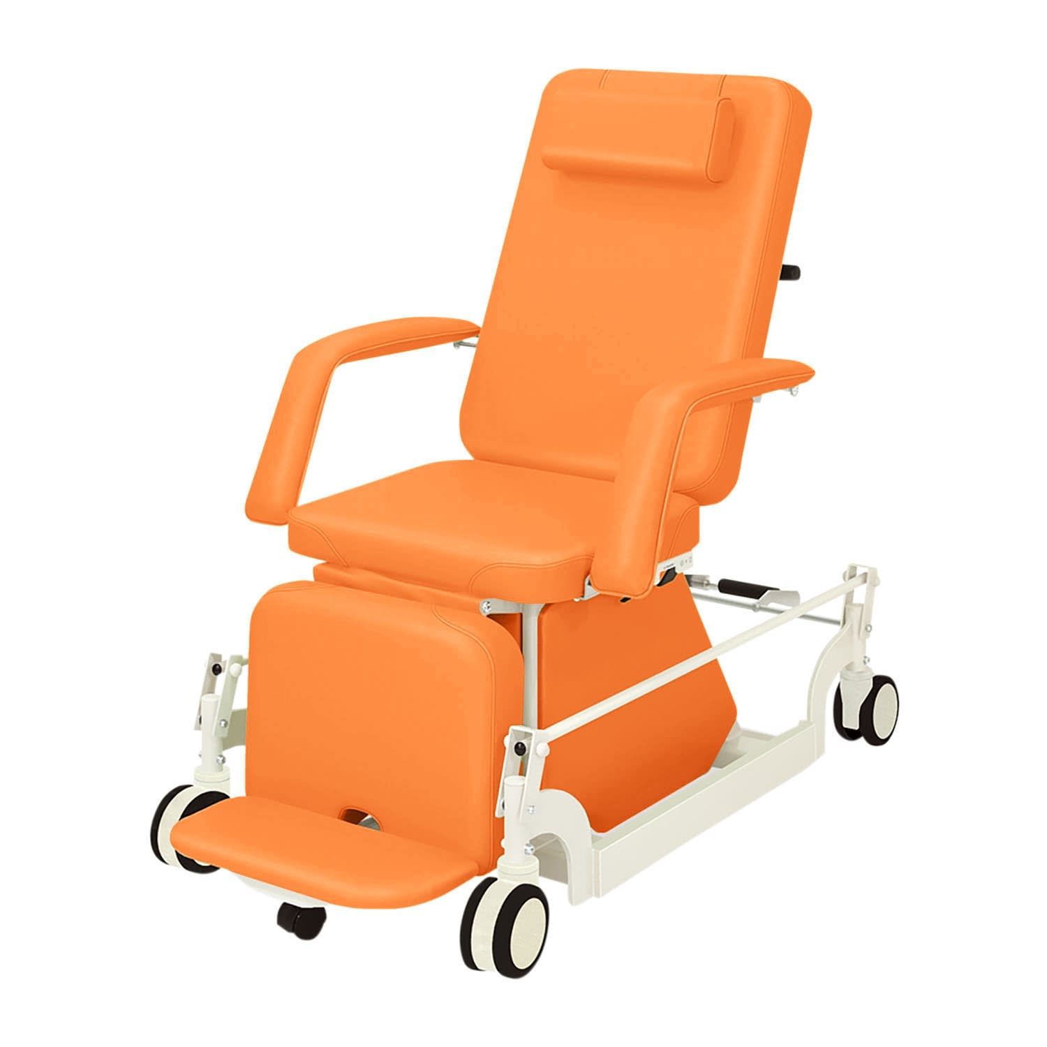 治療チェアー(CLC付) 24-7551-0010 ビニルレザーオレンジ 高田ベッド製作所 TB-1066