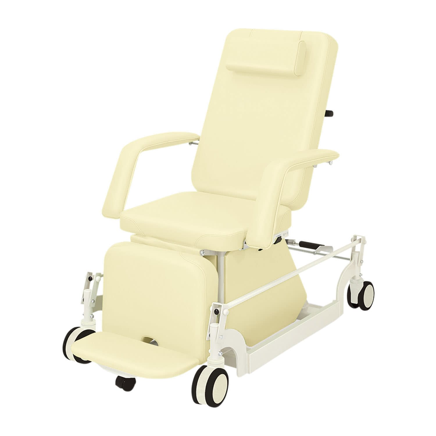 治療チェアー(CLC付) 24-7551-0013 ビニルレザークリーム 高田ベッド製作所 TB-1066