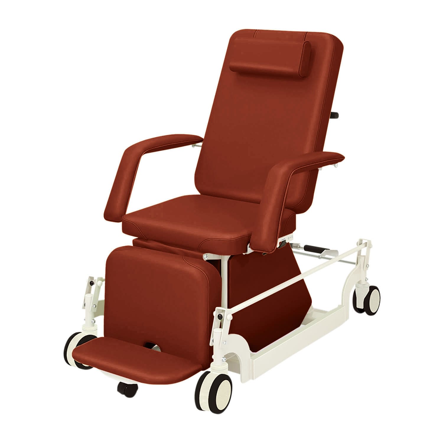 治療チェアー(CLC付) 24-7551-0017 ビニルレザーライトブラウン 高田ベッド製作所 TB-1066