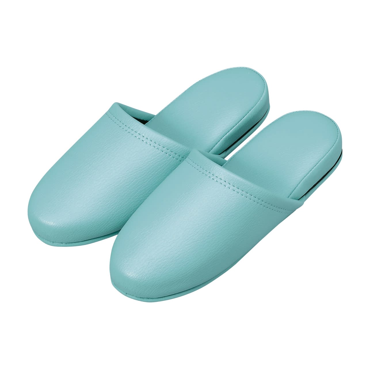 名入れ抗菌レザー調スリッパ 23-5559-0109 グリーン オーミケンシ 10ソクグミ