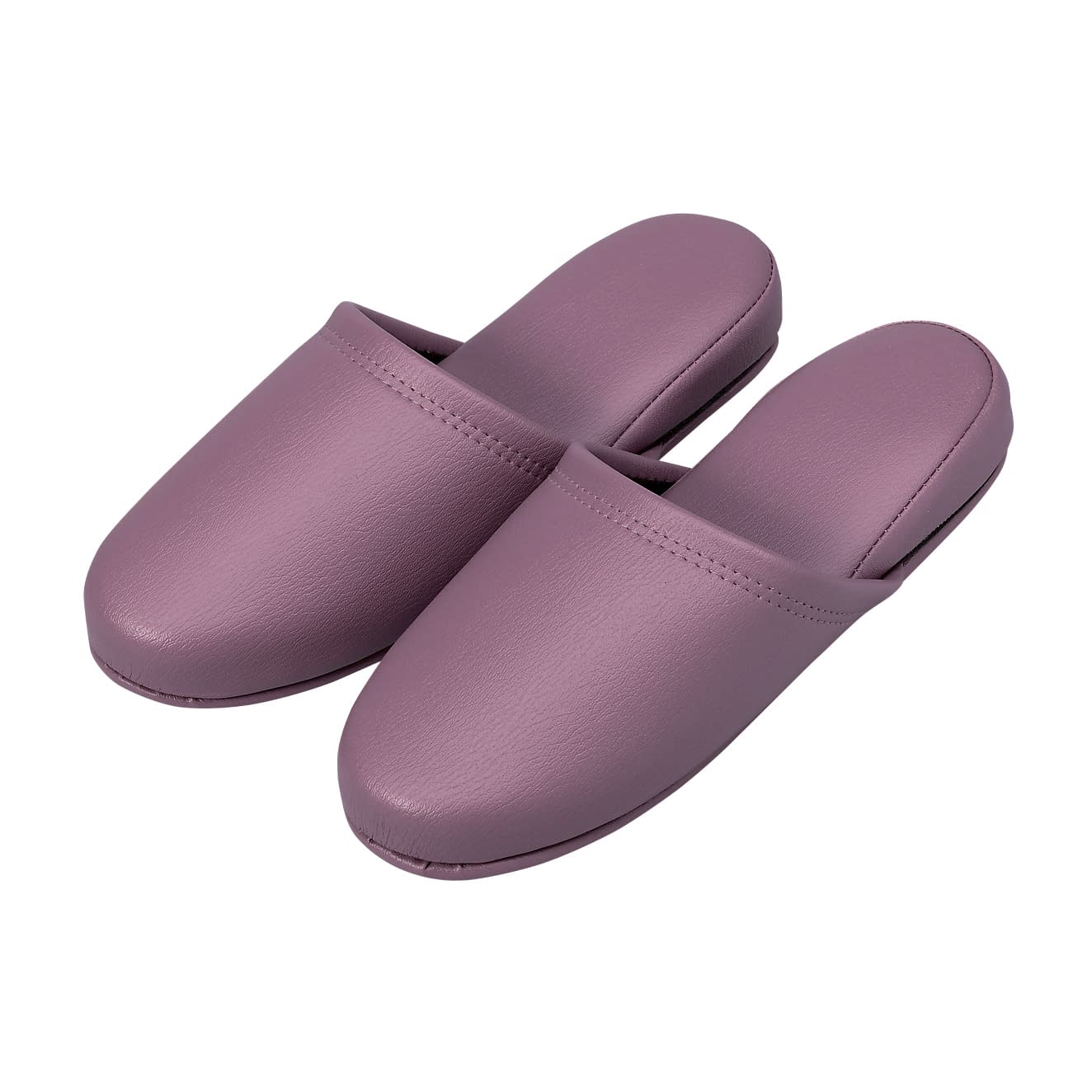 名入れ抗菌レザー調スリッパ 23-5559-0110 ライラック オーミケンシ 10ソクグミ