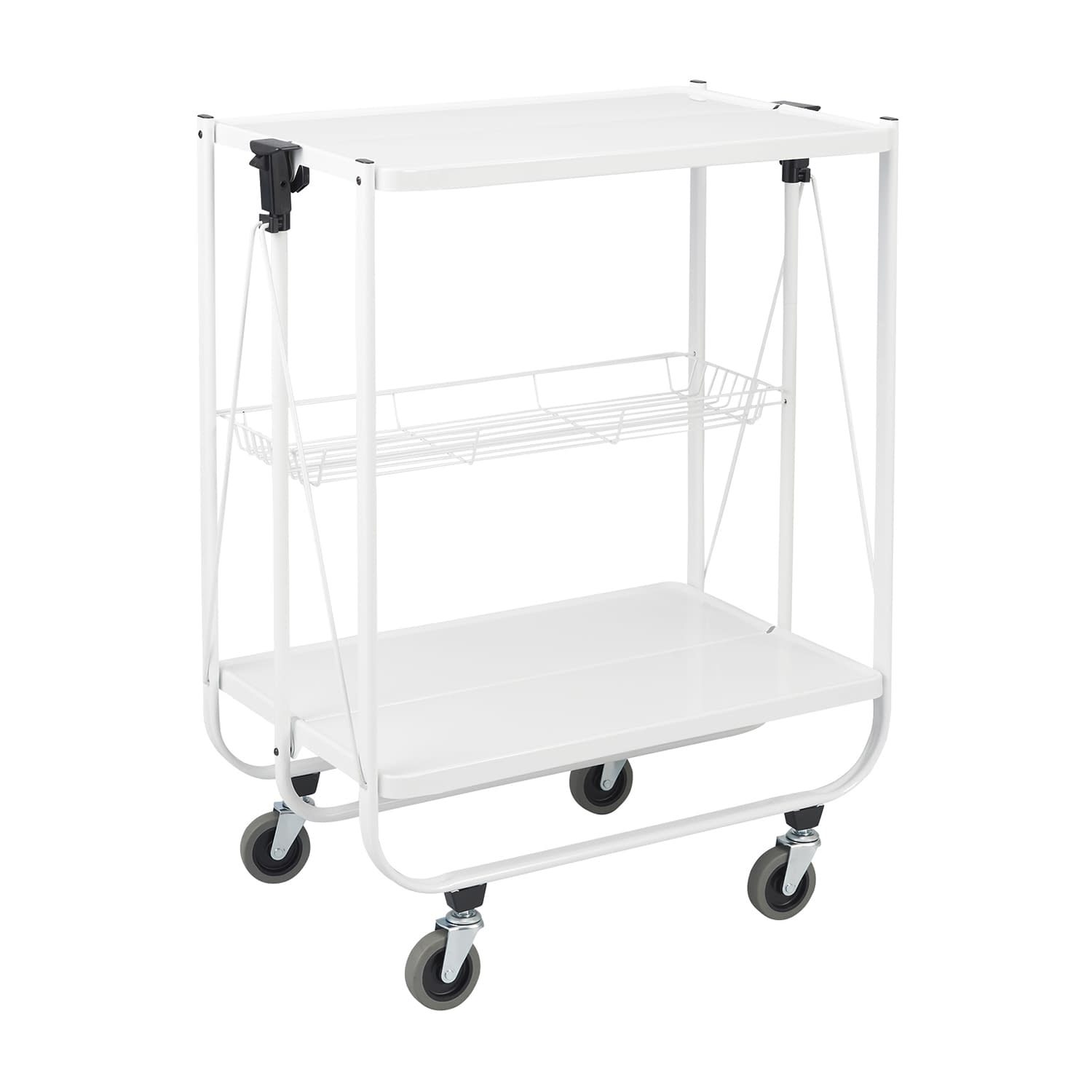 マツヨシ 折りたたみワゴン カート(折りたたみ) 24-7882-00 マツヨシ MY-IJW100(ホワイト)