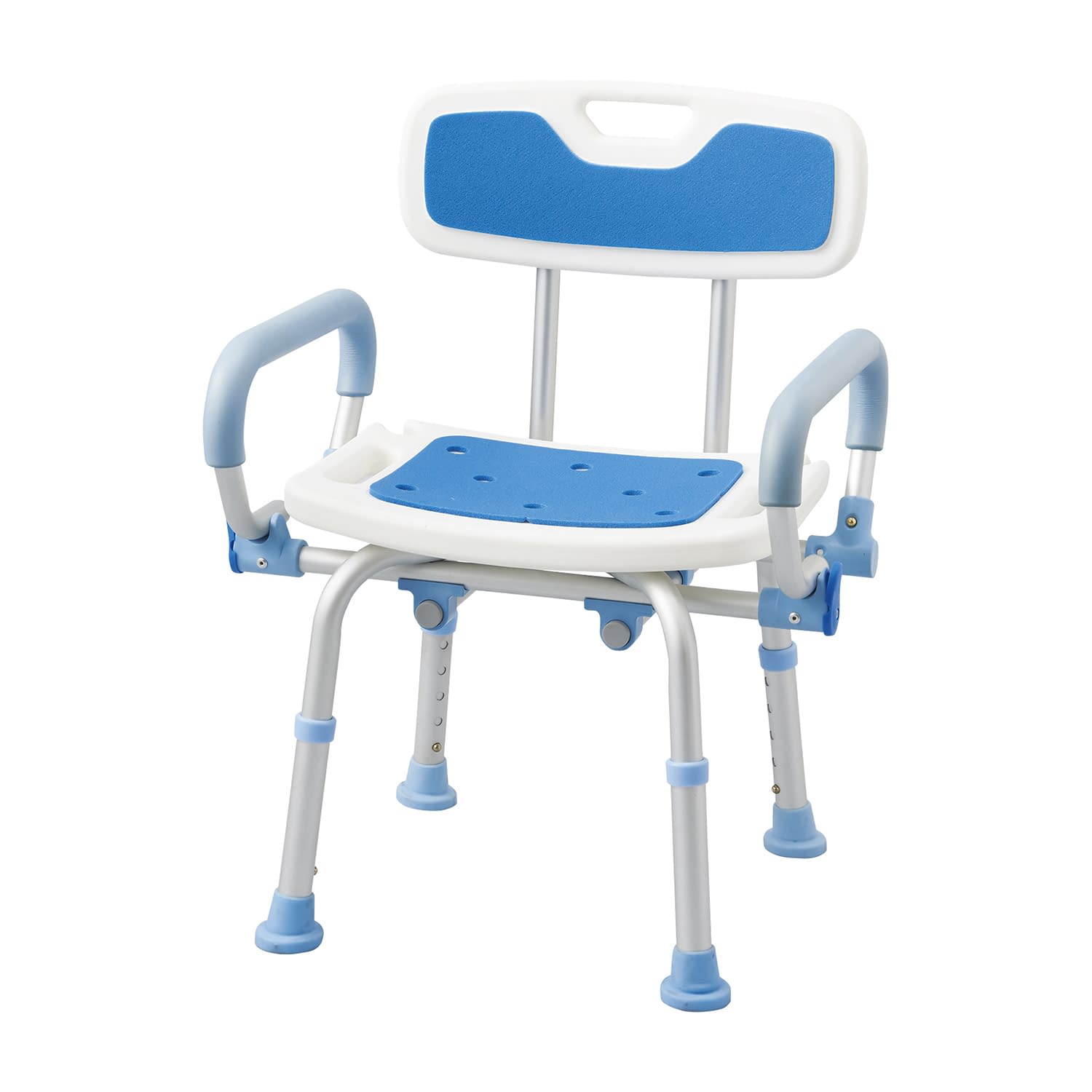 マツヨシ肘掛跳ね上げ式シャワーベンチ シャワーチェア 24-7886-00 マツヨシ MY-1250(5061P)