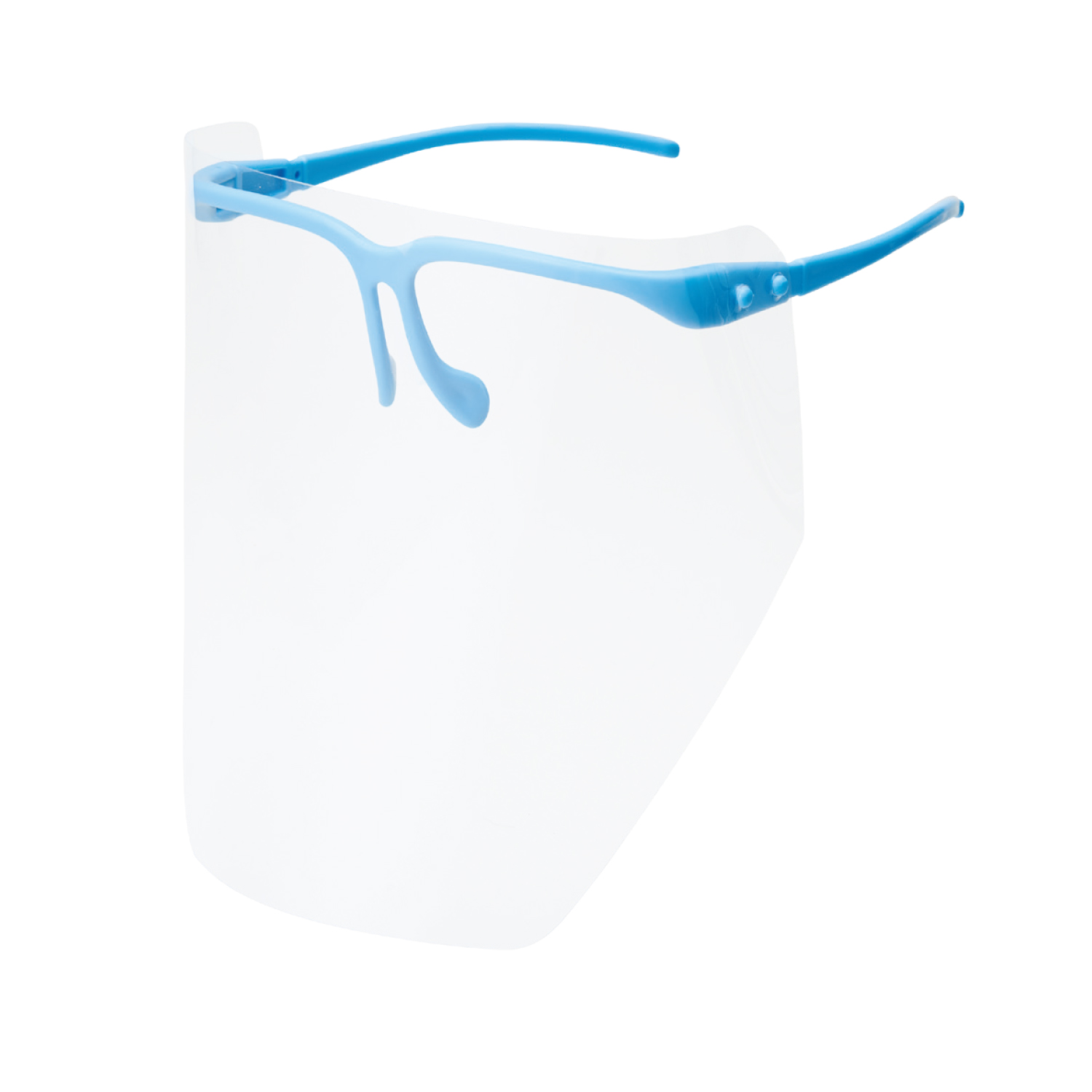 マツヨシ メディカルフェイスシールド フェイスガード 24-7059-00 マツヨシ MY-7480B(ブルー)セット