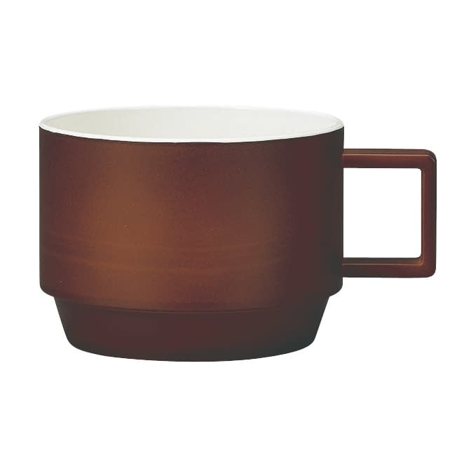 スタッキングマグ 木目ダーク 270ml 24-7700-01 カノー 73307(モクメダーク)270ML