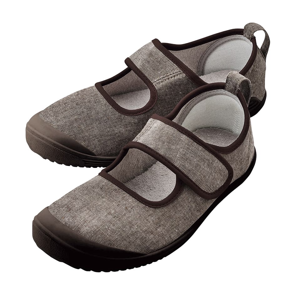 入院サポートシューズ 24-8013-0203 ブラウン 竹虎 24.0CM