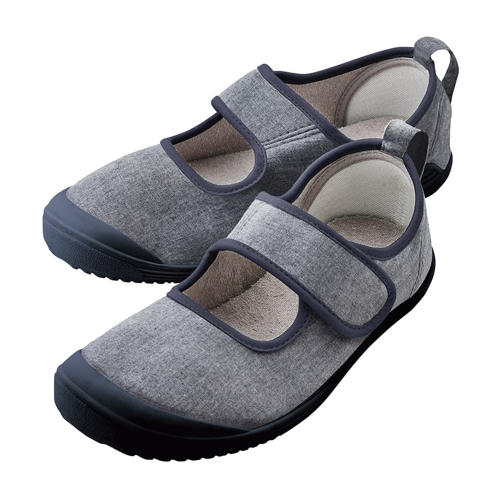 入院サポートシューズ 24-8013-0302 グレー 竹虎 25.0CM