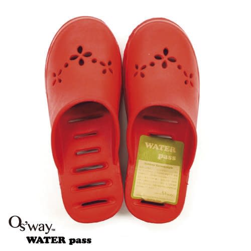 入浴介助用サンダル M 24-7677-0001 レッド ティティメディカル M(ジョセイヨウ)