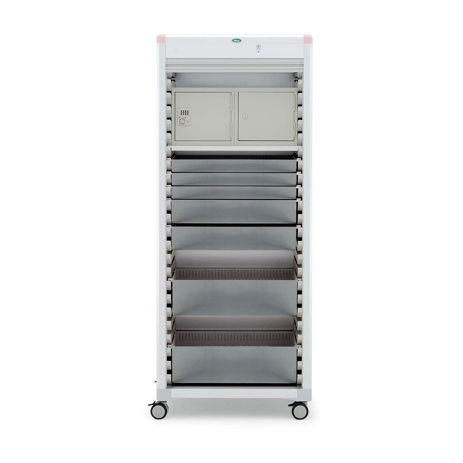 臨時・持参薬キャビネット 24-8011-0003 トレー：透明 サカセ化学工業 MR64-AS101B5B(ピーチ)