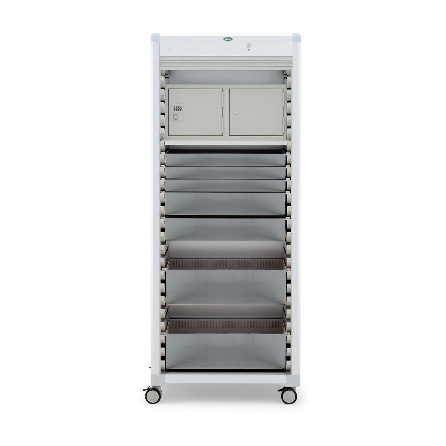 臨時・持参薬キャビネット 24-8011-0103 トレー：透明 サカセ化学工業 MR64-AS101B5B(ブルー)