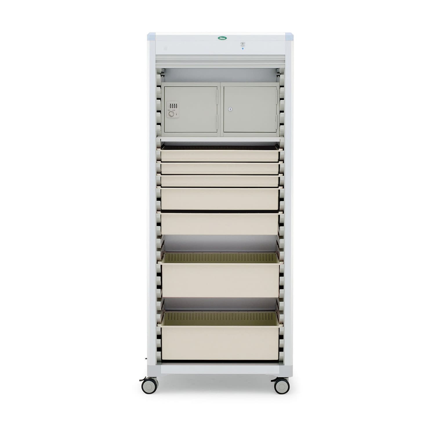 臨時・持参薬キャビネット 24-8011-0104 トレー：ニュートラル サカセ化学工業 MR64-AS101B5B(ブルー)