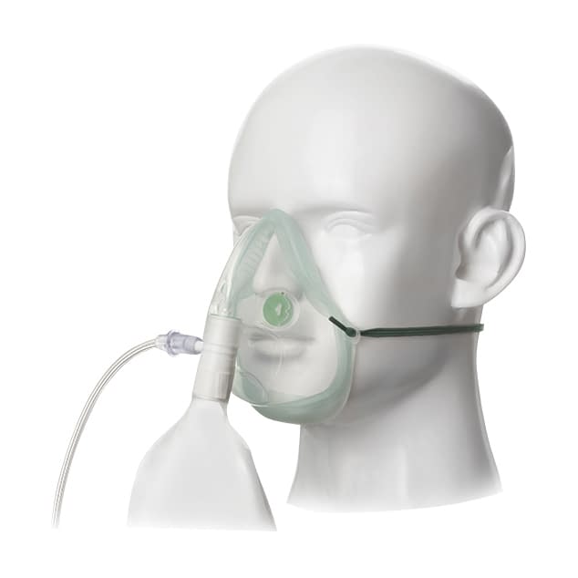 エコライト高濃度酸素マスク成人用 チューブ付 24-7560-00 日本メディカルネクスト 1181015(チューブツキ)24コ