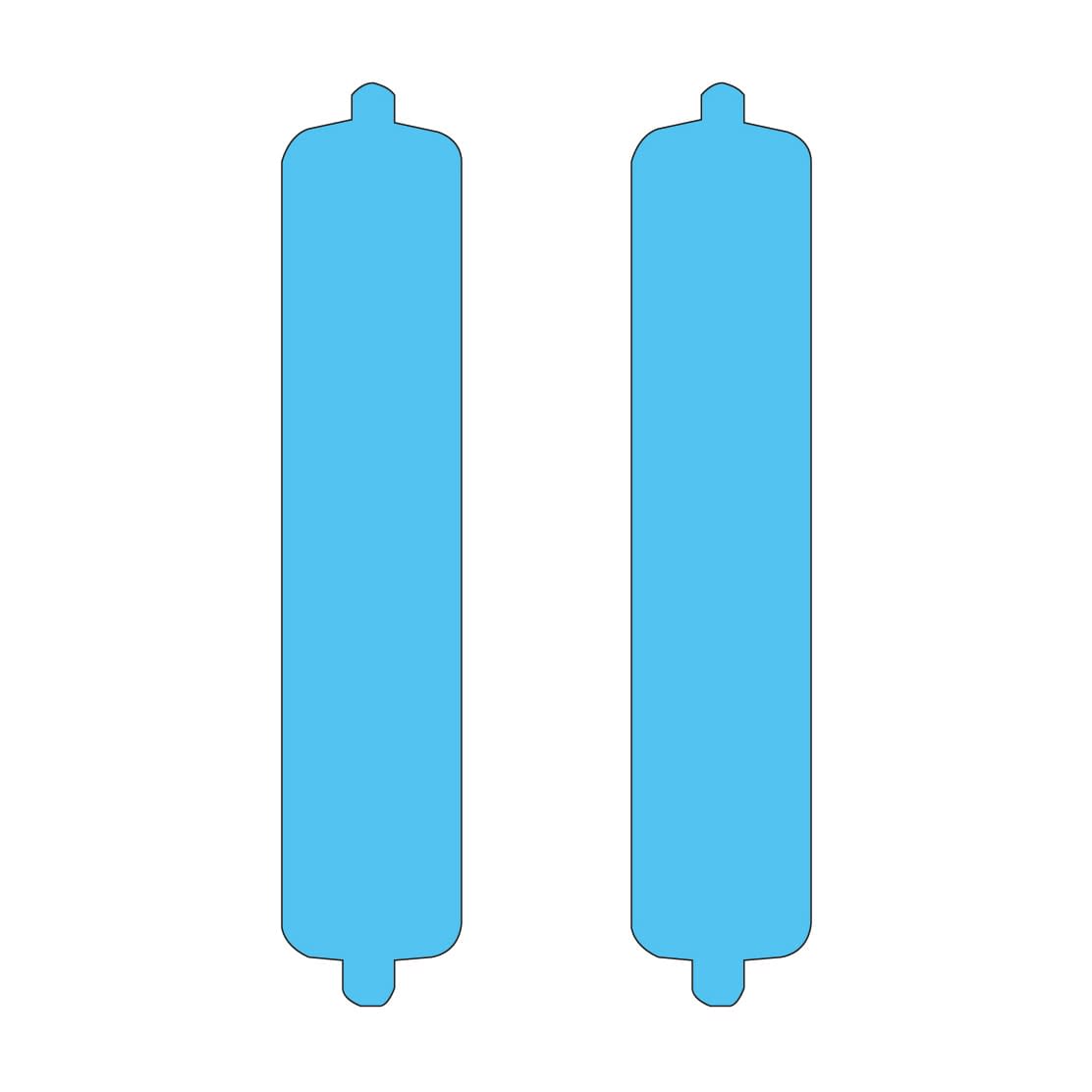 回転標示盤用スペアプレート 名札 21-6030-0503 青青 LIHITLAB. S2540-10P(10マイ)