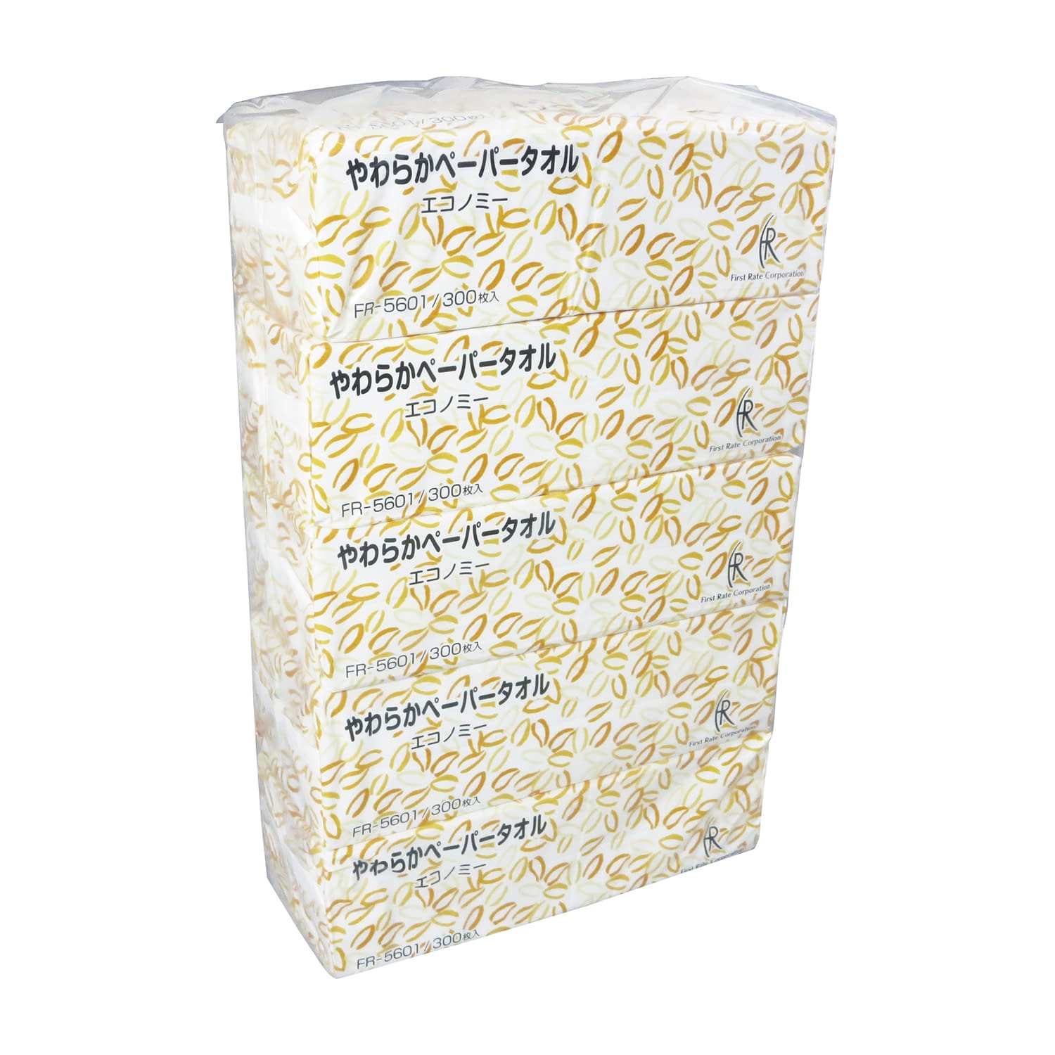 やわらかペーパータオル(エコノミー) エコノミー 24-8249-01 ファーストレイト FR-5601(300マイX80パック