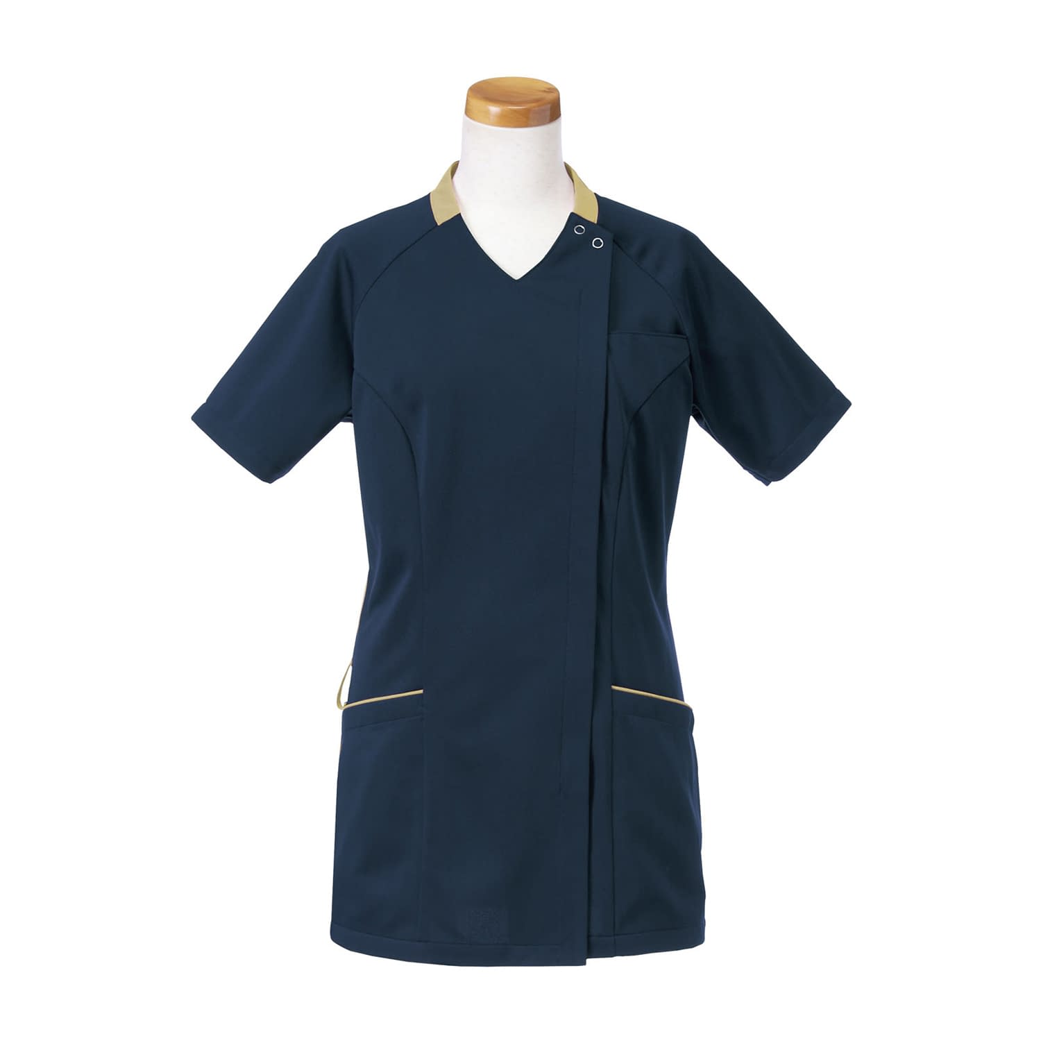 半袖スクラブジャケット 診察衣 24-8124-0101 S リゼルヴァ R8947(ベージュ)