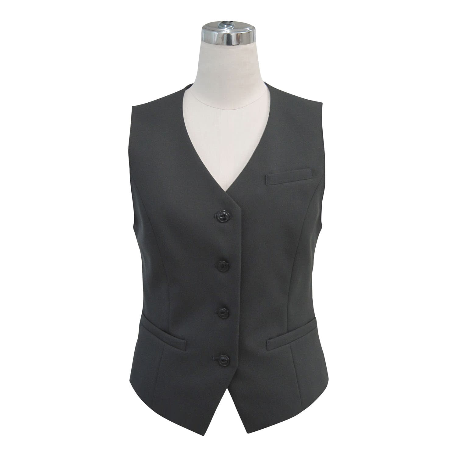 事務服ベスト 24-8174-0105 13 ユニレディ U5030(チャコールグレー)