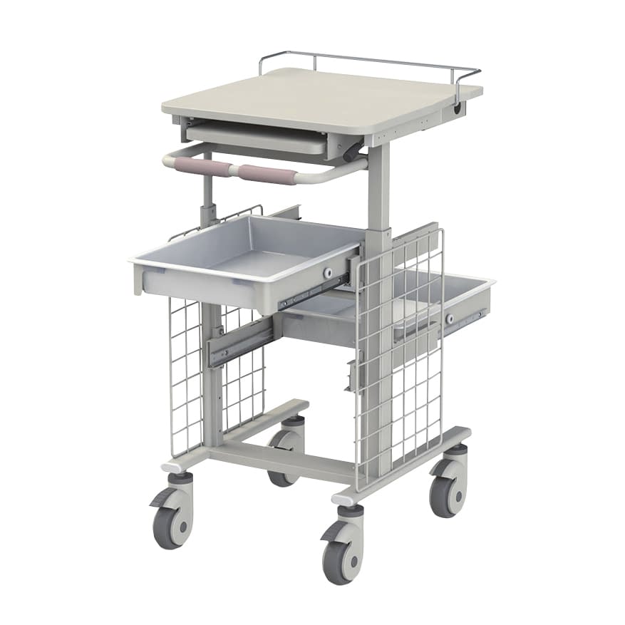 電子カルテワゴン(スリム) 24-8640-00 ナカバヤシ RKW-403S