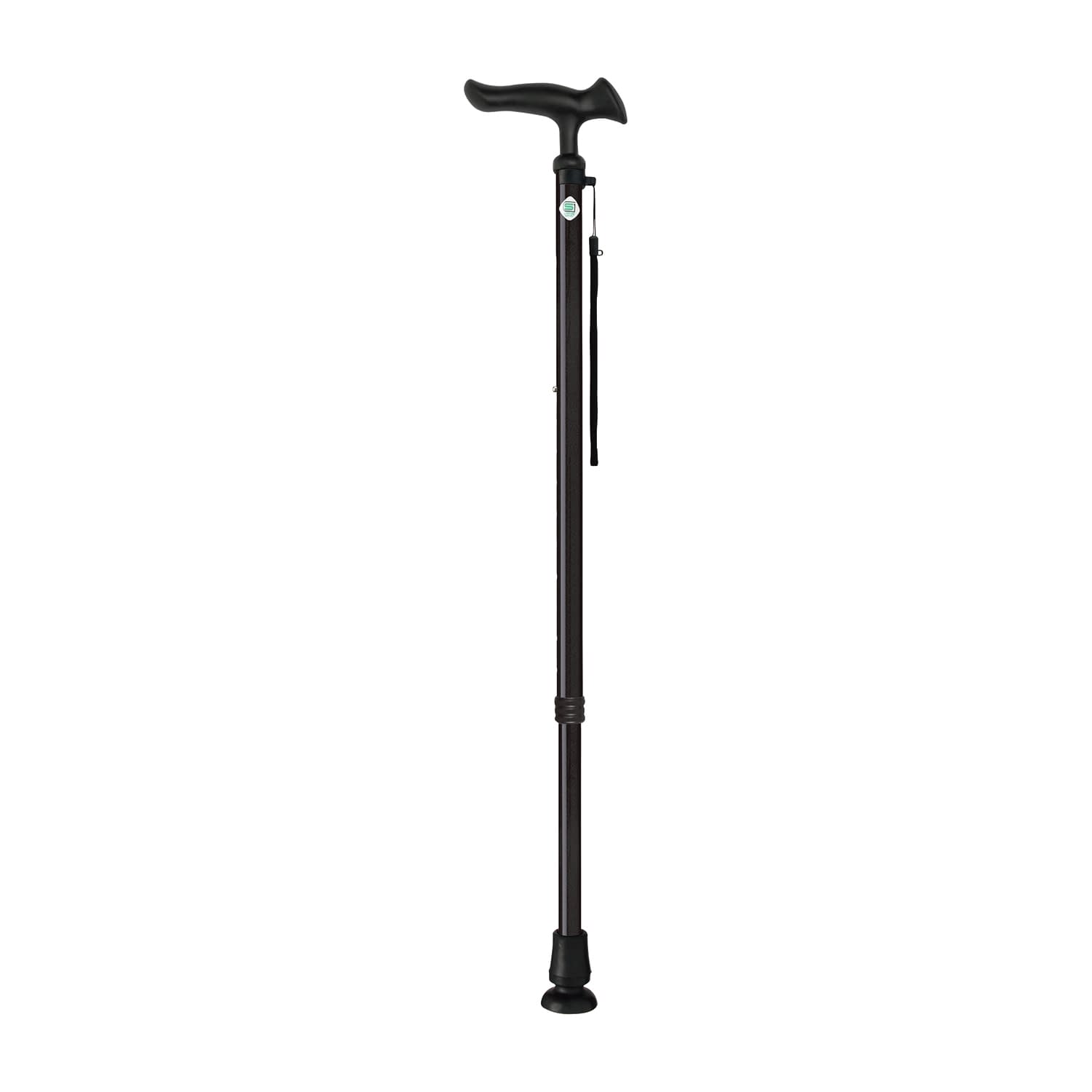 ステッキ かるがもE22(伸縮) 25-5691-02 フジホーム WB5129(ブラック)