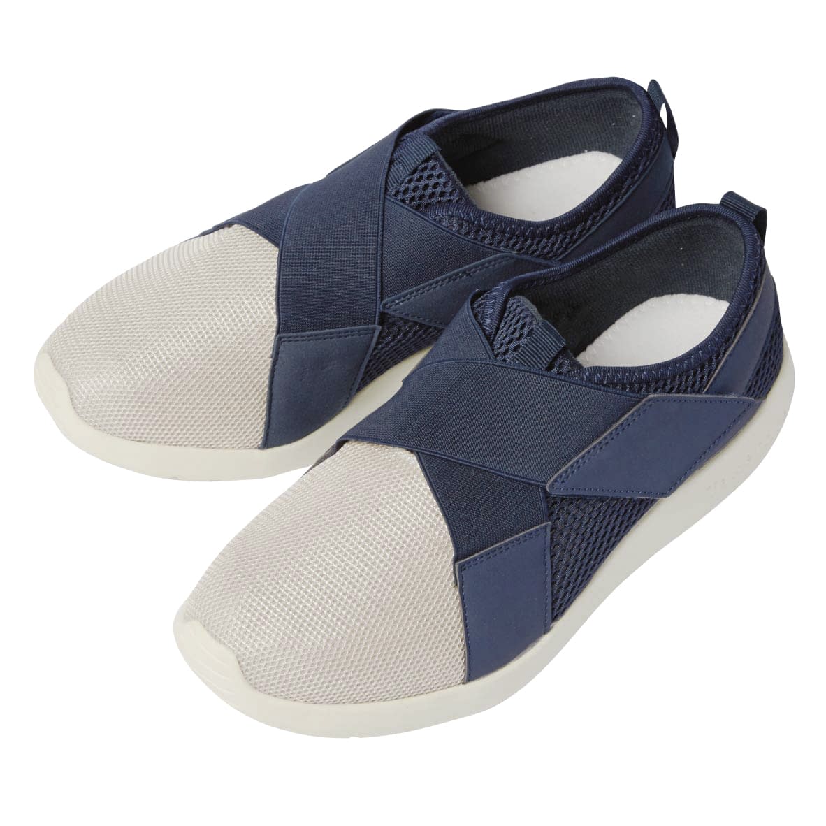 リハビリ支援シューズII 24-8208-0002 ネイビー 竹虎 22.0CM