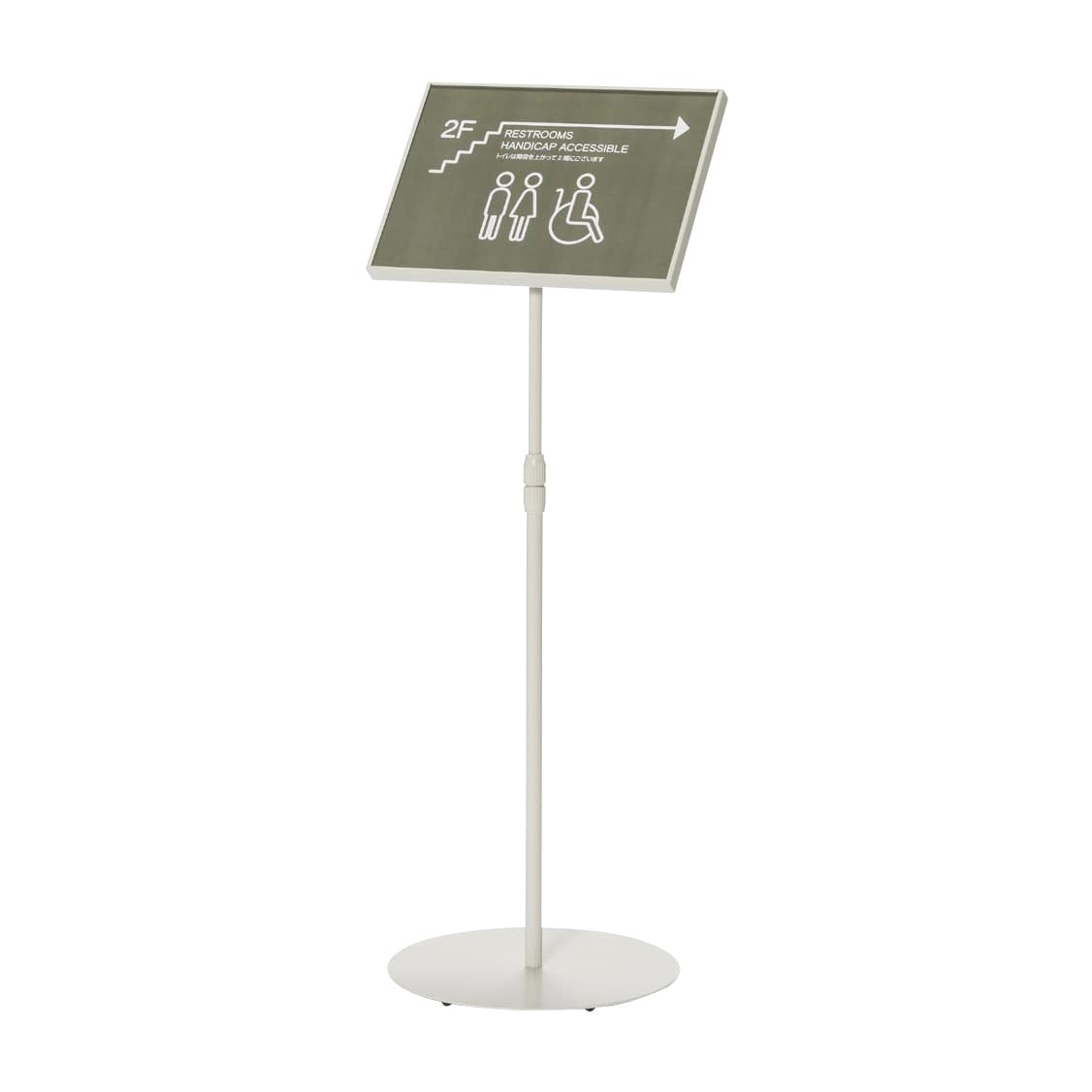 サインスタンド(B4横／傾斜) B4・横 24-8978-01 クラウン CR-SI61-W(ワクカバーツキ)