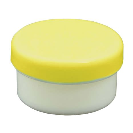 プラ壷 軟膏容器 24-8100-0005 黄 浅井商事 5ML(100コイリ)
