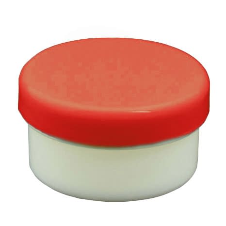 プラ壷 軟膏容器 24-8100-0008 赤 浅井商事 5ML(100コイリ)