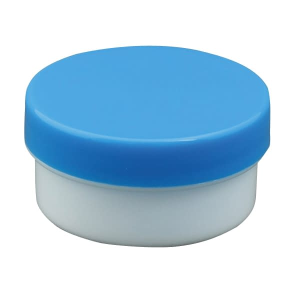 プラ壷 軟膏容器 24-8100-0101 青 浅井商事 10ML(100コイリ)