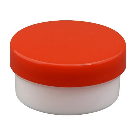 プラ壷 軟膏容器 24-8100-0108 赤 浅井商事 10ML(100コイリ)