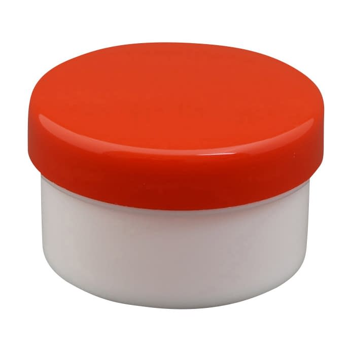 プラ壷 軟膏容器 24-8100-0208 赤 浅井商事 20ML(100コイリ)