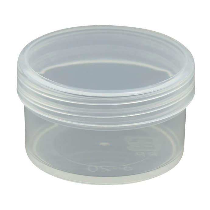 プラ壷 軟膏容器 24-8100-0210 透明 浅井商事 20ML(100コイリ)
