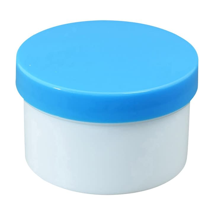 プラ壷 軟膏容器 24-8100-0401 青 浅井商事 50ML(100コイリ)