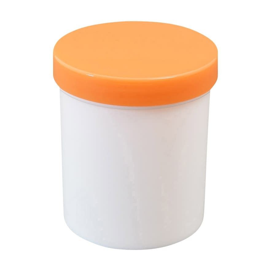 プラ壷 軟膏容器 24-8100-0506 オレンジ 浅井商事 100ML(50コイリ)