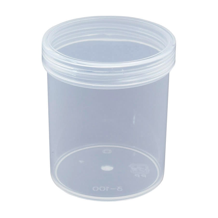 プラ壷 軟膏容器 24-8100-0510 透明 浅井商事 100ML(50コイリ)