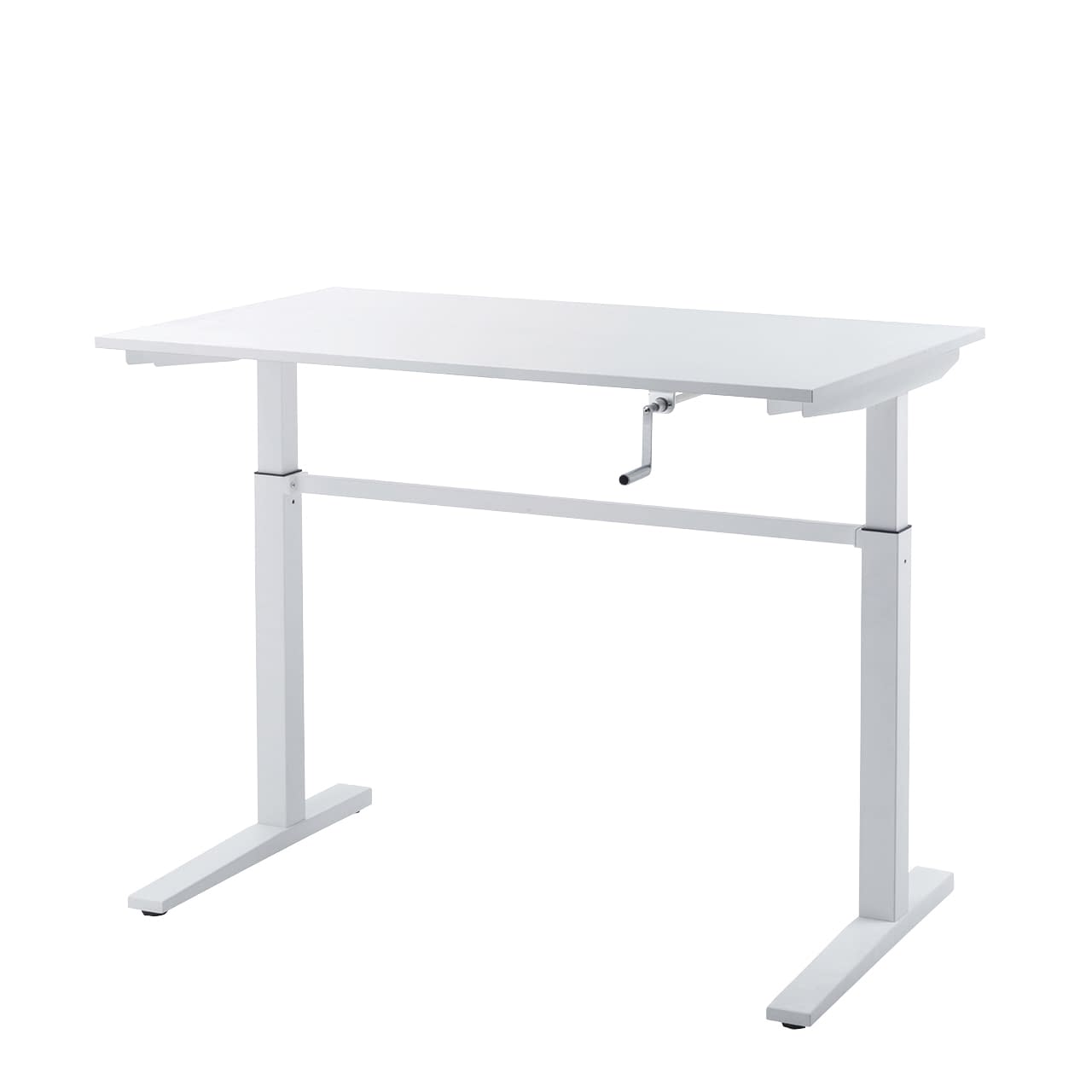 手動昇降デスク 24-8801-00 サンワサプライ ERD-SH12070WN(ホワイト)