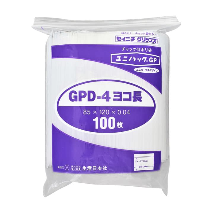 ヨコ長ユニパックGP 24-8110-01 セイニチ D-4(100マイ)