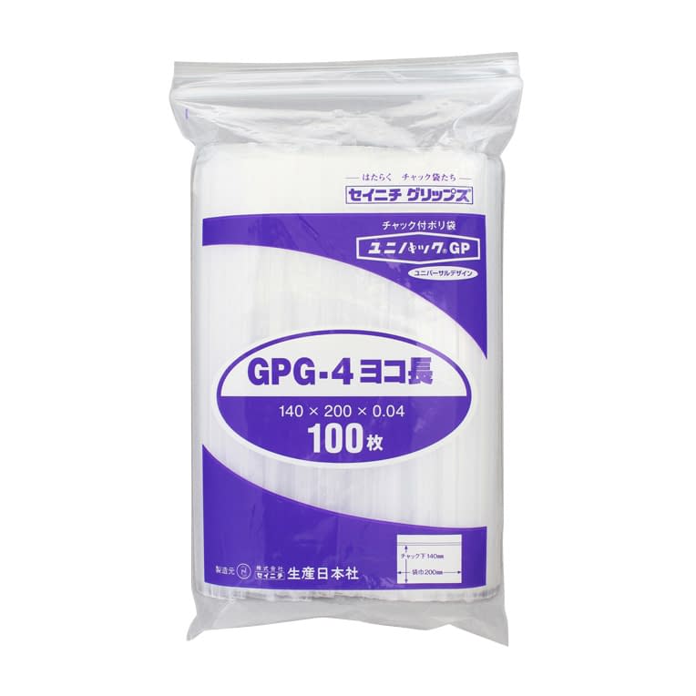 ヨコ長ユニパックGP 24-8110-04 セイニチ G-4(100マイ)