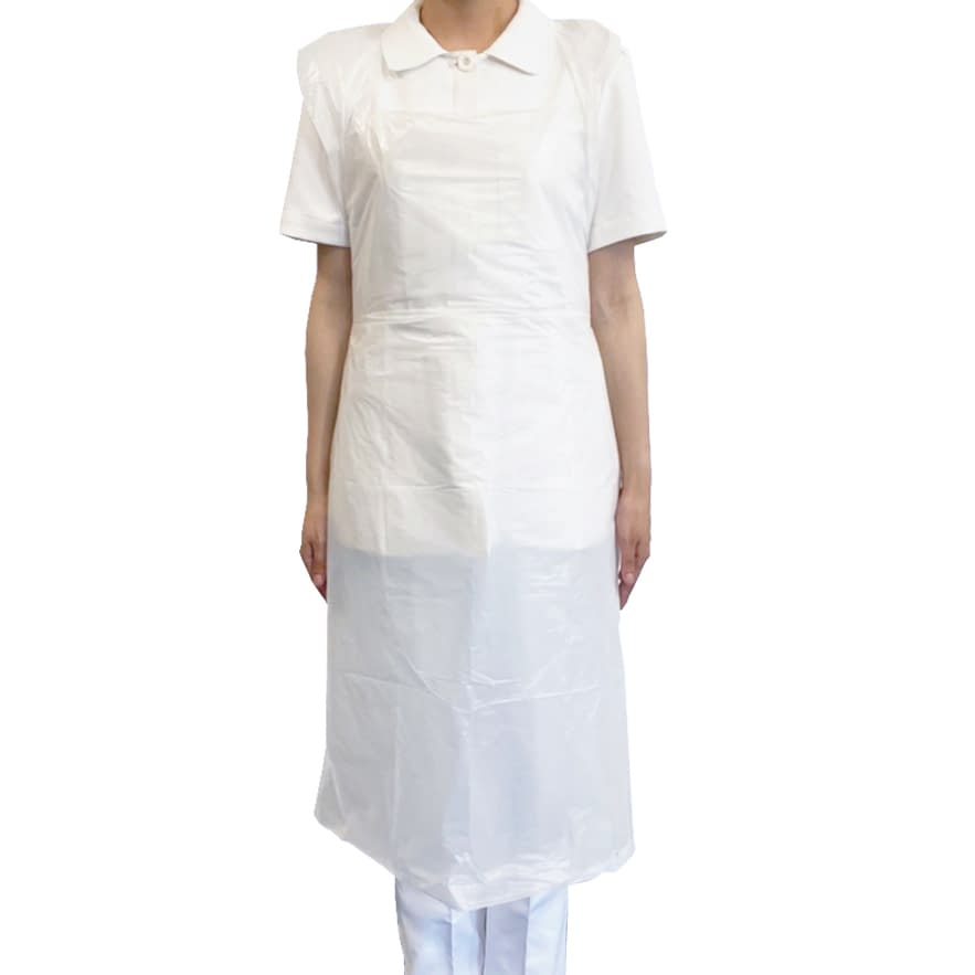 オールワンプラスチックエプロン エプロン(ポリエチレン) 24-8786-02 日本ヒューマンメディク APA-3(ホワイト)50マイ