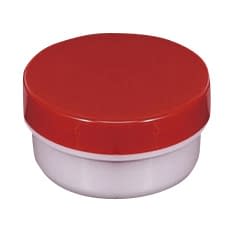 UG軟膏壷 軟膏容器 24-8102-0206 蓋：赤 軟膏容器 3-53(24ML)100イリ