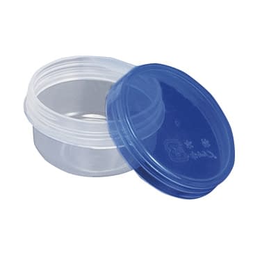 UG軟膏壷 軟膏容器 24-8102-0207 蓋：クリア青 本体：UVクリア 軟膏容器 3-53(24ML)100イリ