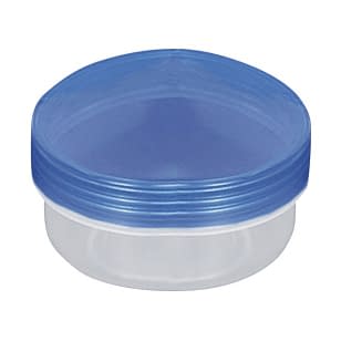 UG軟膏壷 軟膏容器 24-8102-0407 蓋:クリア青 本体:UVクリア 軟膏容器 3-55(58ML)100イリ